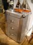 Aerospace Tarnished Silver Metal 3 Drawer Side Unit
